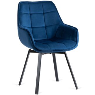 Pikowane krzesło obrotowe z lamówką Luna