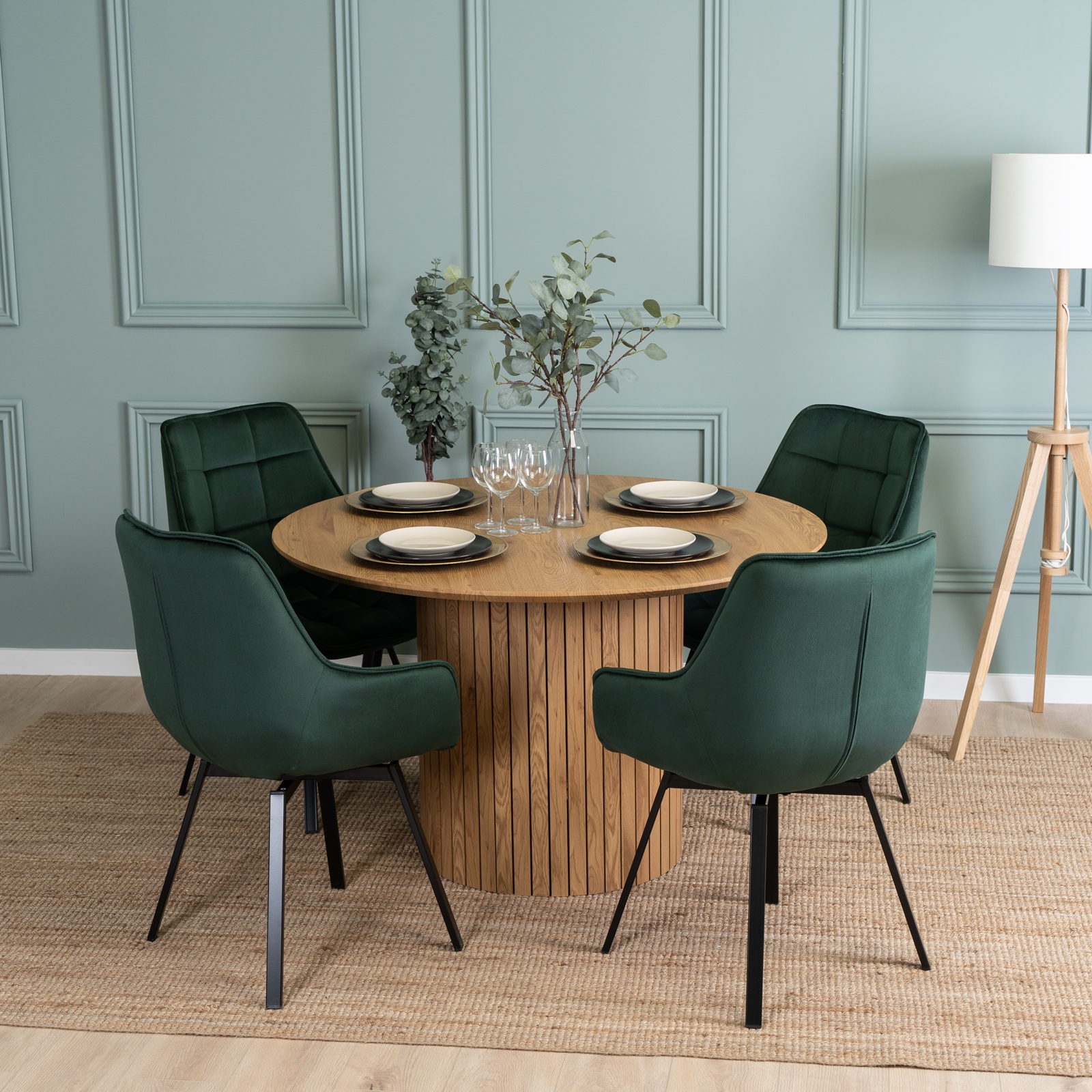 Pikowane krzesło obrotowe z lamówką Luna - obrazek 3